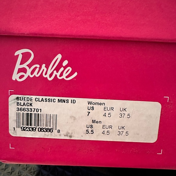 NEW Barbie Puma Suede Sneakers Women’s Size 7 - Picture 9 of 10